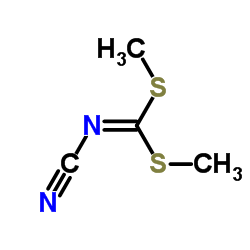 N-氰亚胺基-S,S-二硫代碳酸二甲酯 结构式