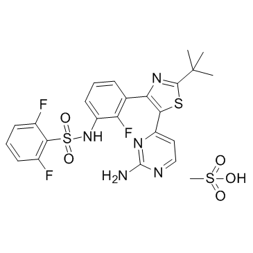 达帕菲尼甲磺酸盐 结构式
