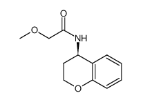 2-甲氧基-N-((R)-3,4-二氢-2H-色烯-4-基)乙酰胺 结构式