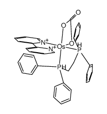 碳酸根(2,2'-联吡啶)(1,2-双(二苯基膦)乙烷)合锇(II) 结构式
