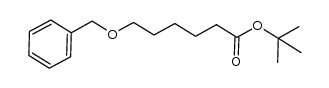 tert-butyl 6-(benzyloxy)hexanoate 结构式