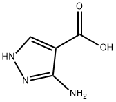 3-氨基吡唑-4-羧酸 结构式