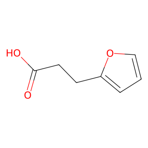 3-(2-呋喃)丙酸 结构式
