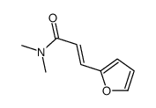 (E)-3-(2-呋喃基)-N,N-二甲基丙烯酰胺 结构式