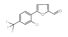 5-[2-氯-4-(三氟甲基)苯基]-2-糠醛 结构式