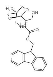 1-[N-FLUORENYLMETHOXYCARBONYL-(1S)-1-AMINO-2-HYDROXYETHYL]-4-METHYL-2,6,7-TRIOXABICYCLO[2.2.2]OCTANE 结构式