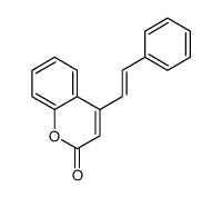 4-(2-苯乙烯基)香豆素 结构式