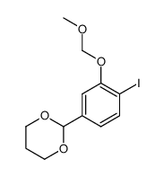 2-(4-碘-3-(甲氧基甲氧基)苯基)-1,3-二氧六环 结构式