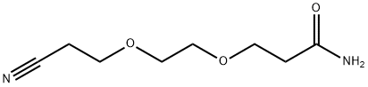 3-[2-(2-氰基乙氧基)乙氧基]丙酰胺 结构式