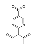 3-(5-硝基嘧啶-2-基)戊烷-2,4-二酮 结构式