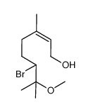 2-Octen-1-ol, 6-bromo-7-methoxy-3,7-dimethyl-, (2Z)- 结构式