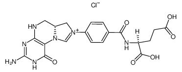 (6R)-5,10-亚甲基四氢叶酸氯化物 结构式