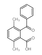 2-苯甲酰基-3,6-二甲基苯甲酸 结构式
