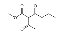 2-乙酰基-3-氧代己酸甲酯 结构式