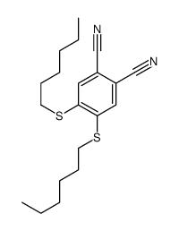 4,5-双(己硫基)邻苯二甲腈 结构式