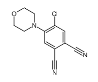 4-氯-5-吗啉-4-基苯-1,2-二腈 结构式
