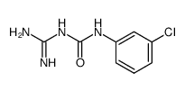 N-(氨基亚氨基甲基)-N'-(3-氯苯基)脲 结构式