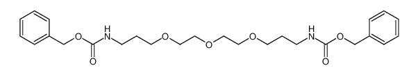 dibenzyl (((oxybis(ethane-2,1-diyl))bis(oxy))bis(propane-3,1-diyl))dicarbamate 结构式