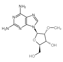 2-氨基-2'-O-甲基腺苷 结构式