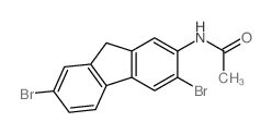 N-(3,7-二溴-9H-芴-2-基)乙酰胺 结构式