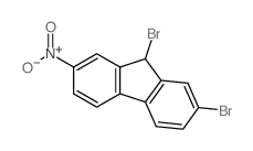 7,9-二溴-2-硝基-9H-芴 结构式