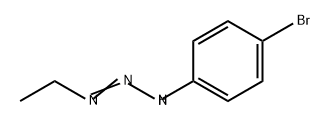 1-(4-溴苯基)-3-乙基三氮烯 结构式