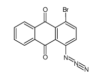 1-叠氮基-4-溴蒽醌 结构式