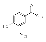3'-氯甲基-4'-羟基苯乙酮 结构式