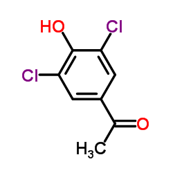 3,5-二氯-4-羟基苯乙酮 结构式