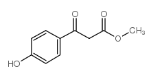 (4-羟基苯甲酰基)乙酸甲酯 结构式