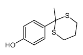 4-(2-甲基-1,3-二噻烷-2-基)苯酚 结构式