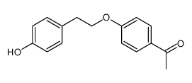 1-[4-[2-(4-羟基苯基)乙氧基]苯基]乙酮 结构式