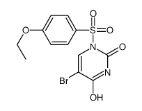 5-溴-1-(4-乙氧基苯基)磺酰基嘧啶-2,4-二酮 结构式