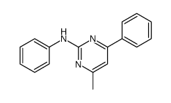 4-甲基-N,6-二苯基嘧啶-2-胺 结构式