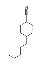 反-4-戊基环己烷甲腈 结构式