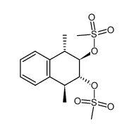 rel-(1R,2S,3S,4R)-1,2,3,4-四氢-1,4-二甲基-2,3-萘二酚二甲基磺酸酯 结构式