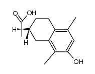 (S)-2-((R)-7-羟基-5,8-二甲基-1,2,3,4-四氢-2-萘基)丙酸 结构式