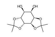 D-allo-Inositol, 1,2:5,6-bis-O-(1-methylethylidene)- (9CI) 结构式