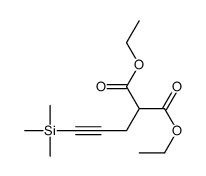 Propanedioic acid, [3-(trimethylsilyl)-2-propynyl]-, diethyl ester 结构式