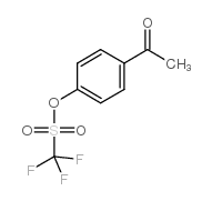 4-乙酰苯基三氟甲烷磺酸酯 结构式