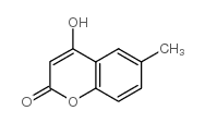 4-羟基-6-甲基香豆素 结构式