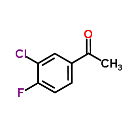 3-氯-4-氟苯乙酮 结构式