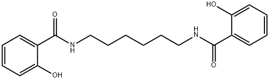 N,N'-(己烷-1,6-二基)双(2-羟基苯甲酰胺) 结构式
