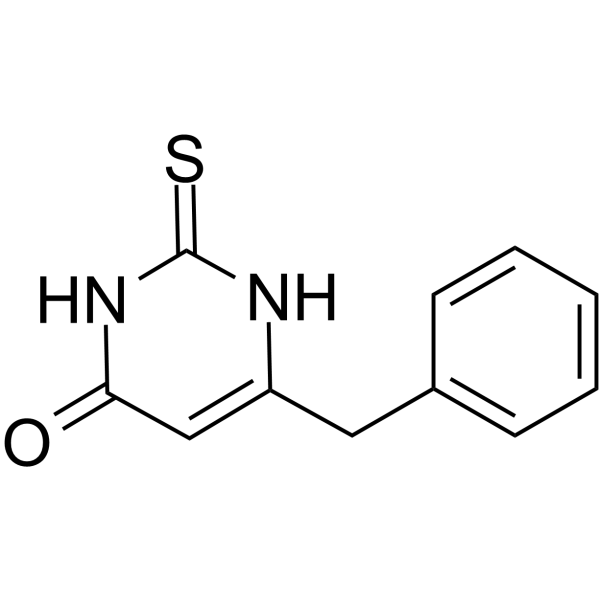 6-苄基-2-硫脲嘧啶 结构式