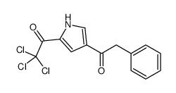 2,2,2-三氯-1-[4-(2-苯基乙酰基)-1H-吡咯-2-基]-1-乙酮 结构式