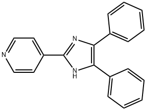 4-(4,5-二苯基-1H-咪唑-2-基)吡啶 结构式