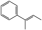 (E)-(1-甲基-1-丙烯基)苯 结构式