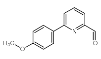 6-(4-甲氧基苯基)吡啶-2-醛 结构式