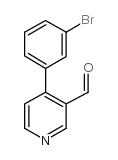 4-(3-溴苯基)-3-吡啶羧醛 结构式