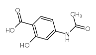 4-乙酰氨基水杨酸 结构式
